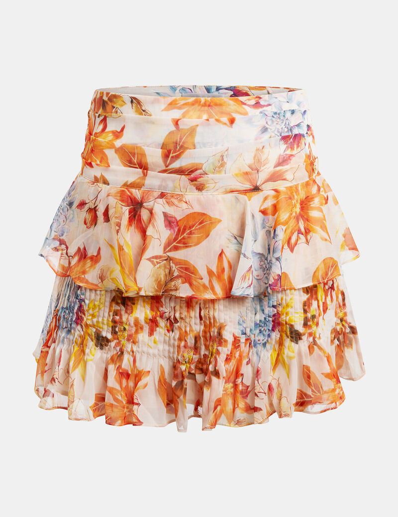 Floral print skirt