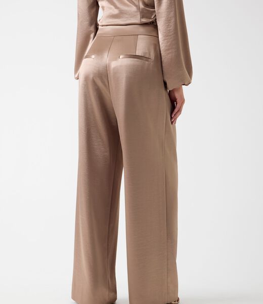 Satin wide leg pant