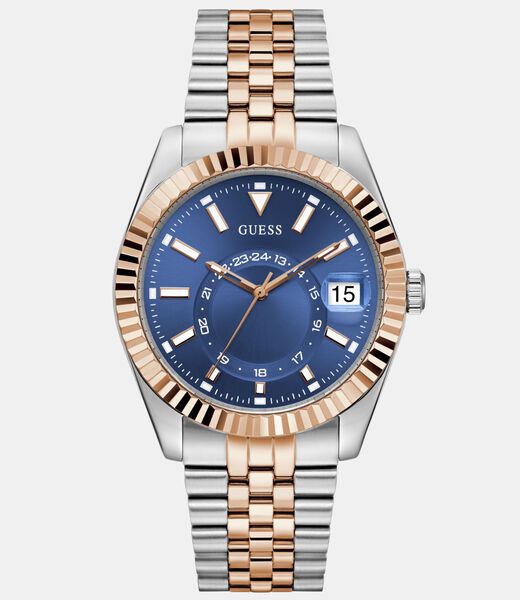 Mens 2-Tone Multi-function Date Watch