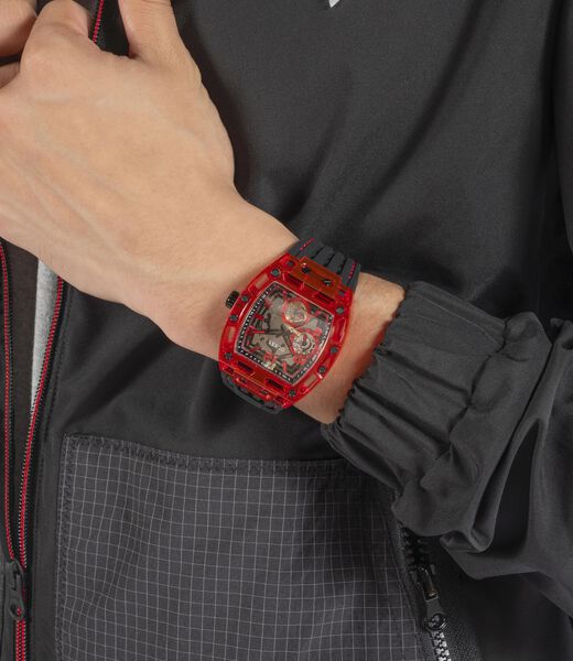 Black Quartz Analog Silicone Watch