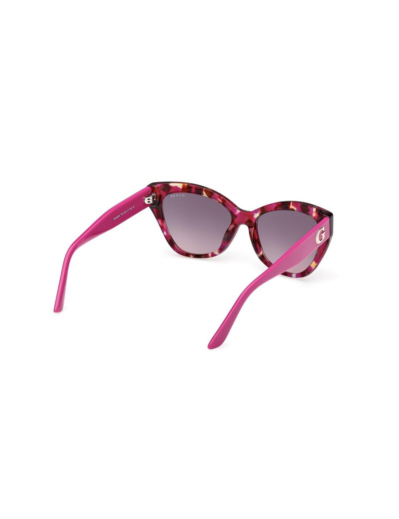 Square purple gradient smoke sunglasses