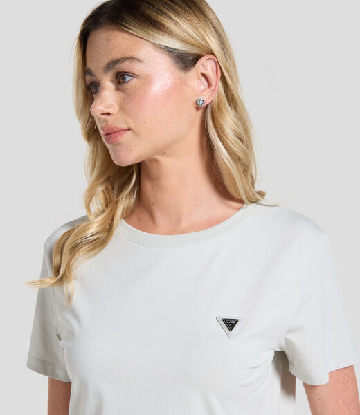 Triangle logo stretch t-shirt