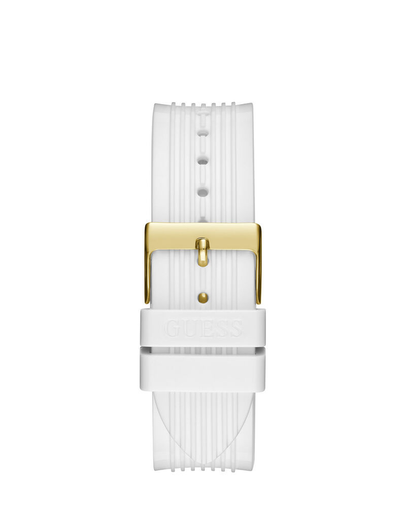 White And Gold-Tone Multifunction Watch