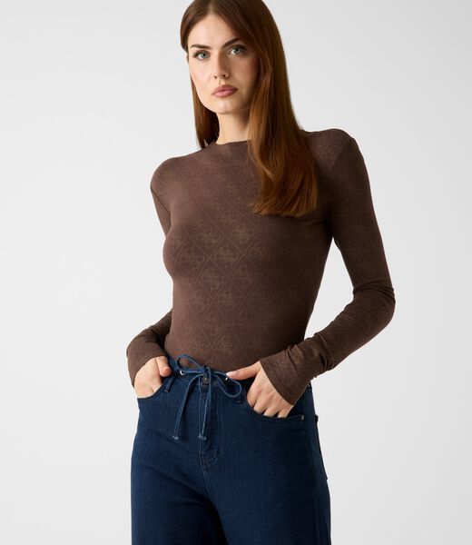 Rhinestones 4G logo bodysuit