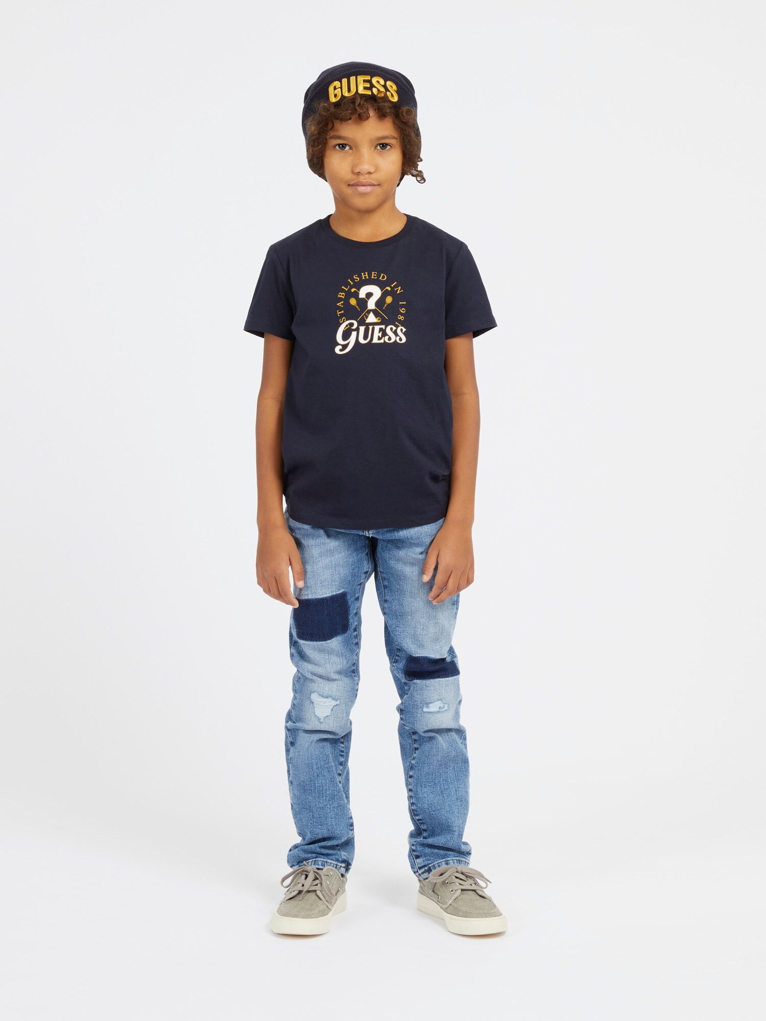 Shop Junior Boy s Tops T shirts GUESS Online GUESS KSA