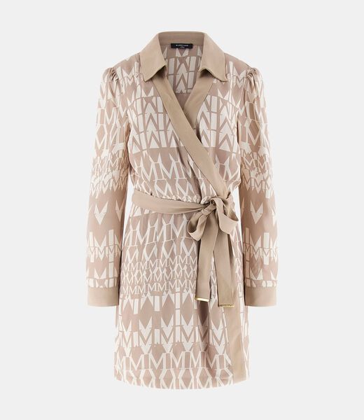 Marciano logo wrap dress