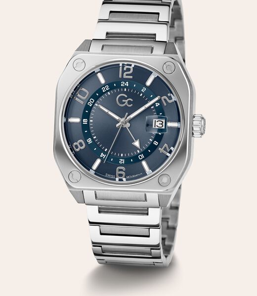 GC steel chronograph watch