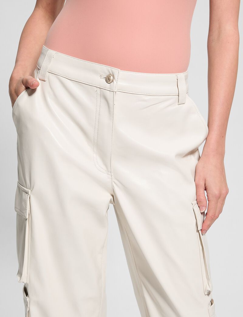 Kori faux leather cargo pant