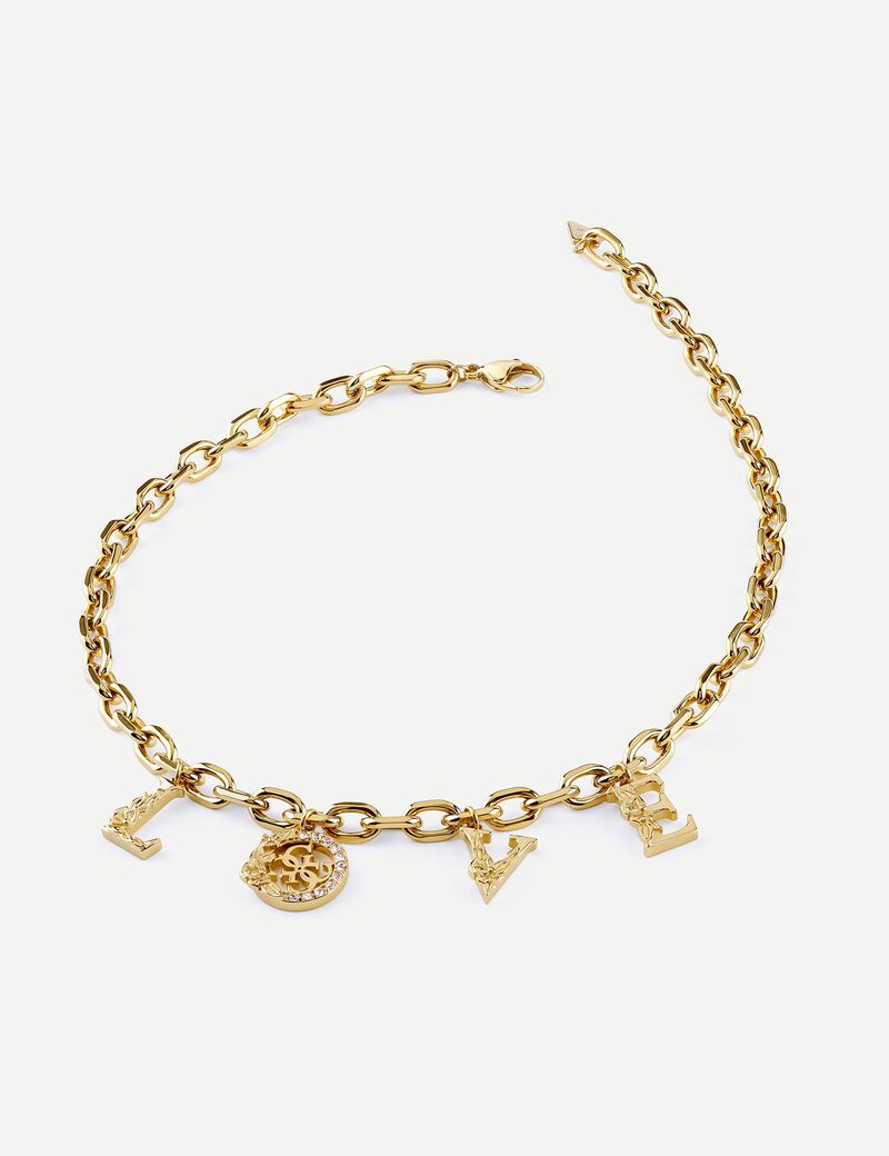 جيس 18   love   flowers necklace