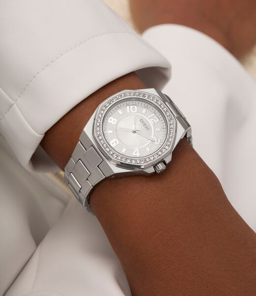 Ladies Silver Tone Analog Watch