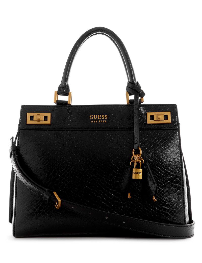 Guess Katey Luxury Satchel Bag Black