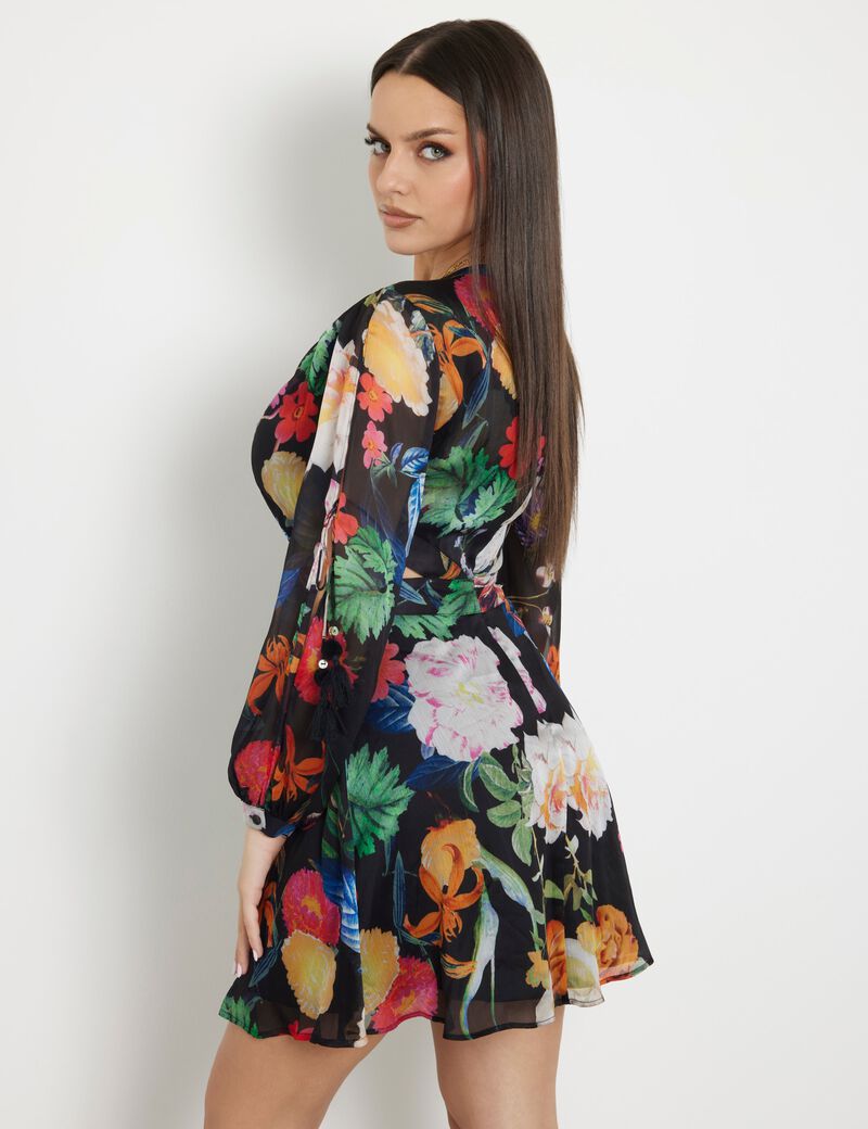 Dress with removable skirt