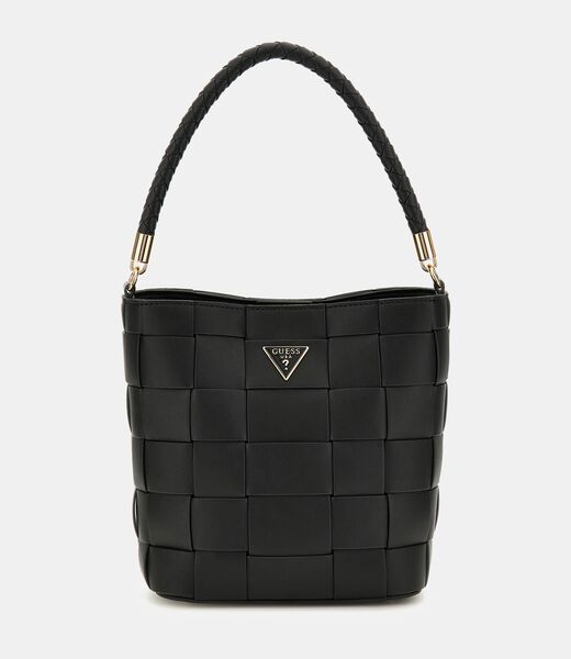 Maylee Woven Mini Bucket Bag