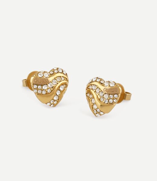 13mm Heart Waves Studs