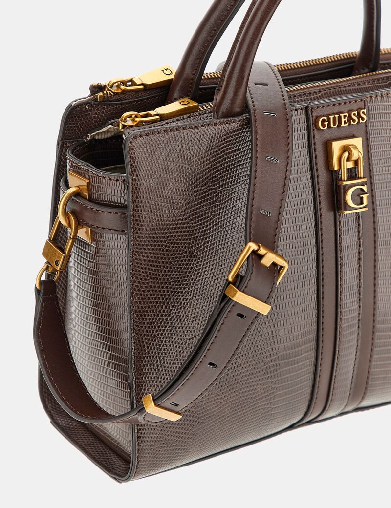 Ginevra python-print handbag
