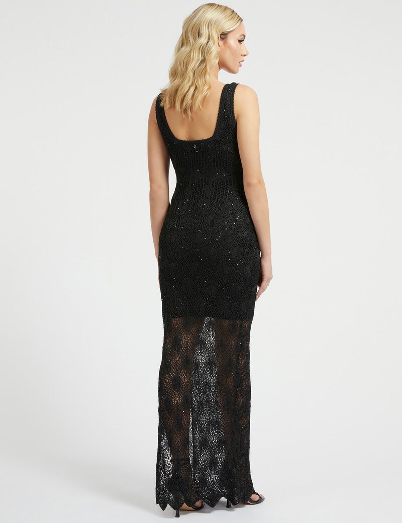 Micro Sequins Long Dress