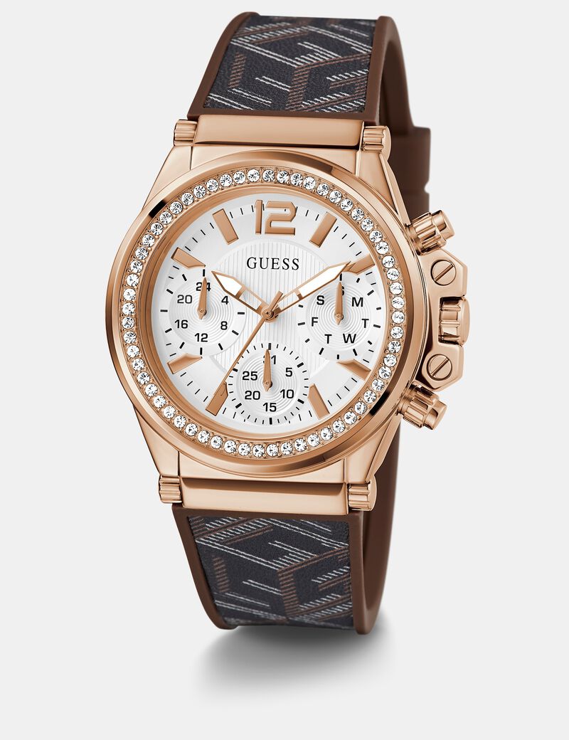 Multi-function watch with G Cube print