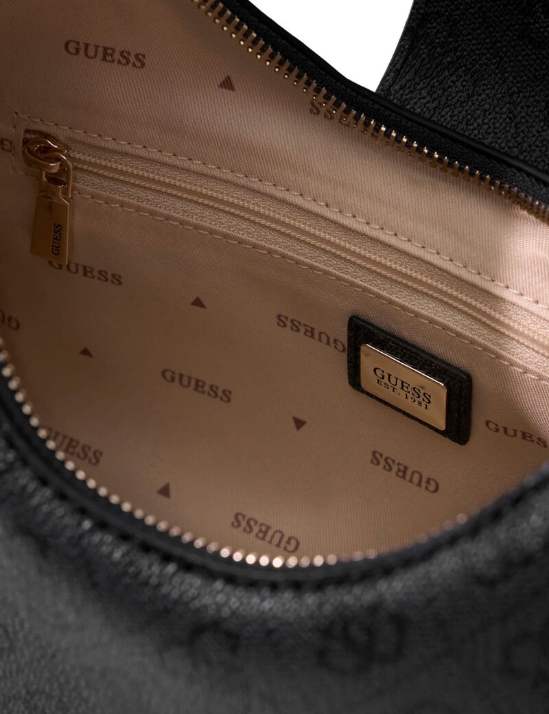 guess yvonne logo hobo bag