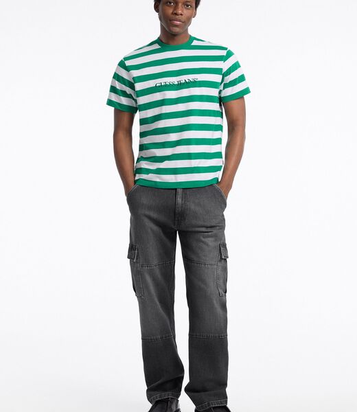 Striped Logo Tee