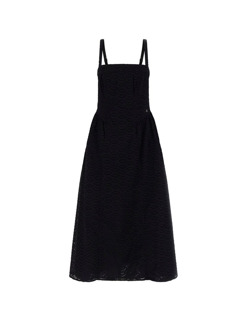guess eyelets midi dress