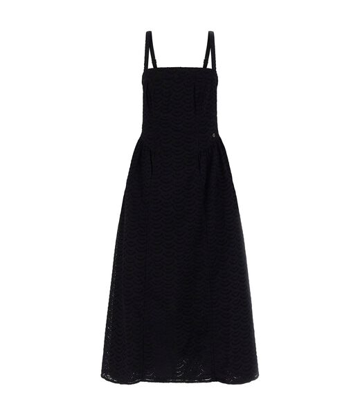 Eyelets midi dress