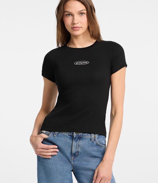 Slim embroidered tank top