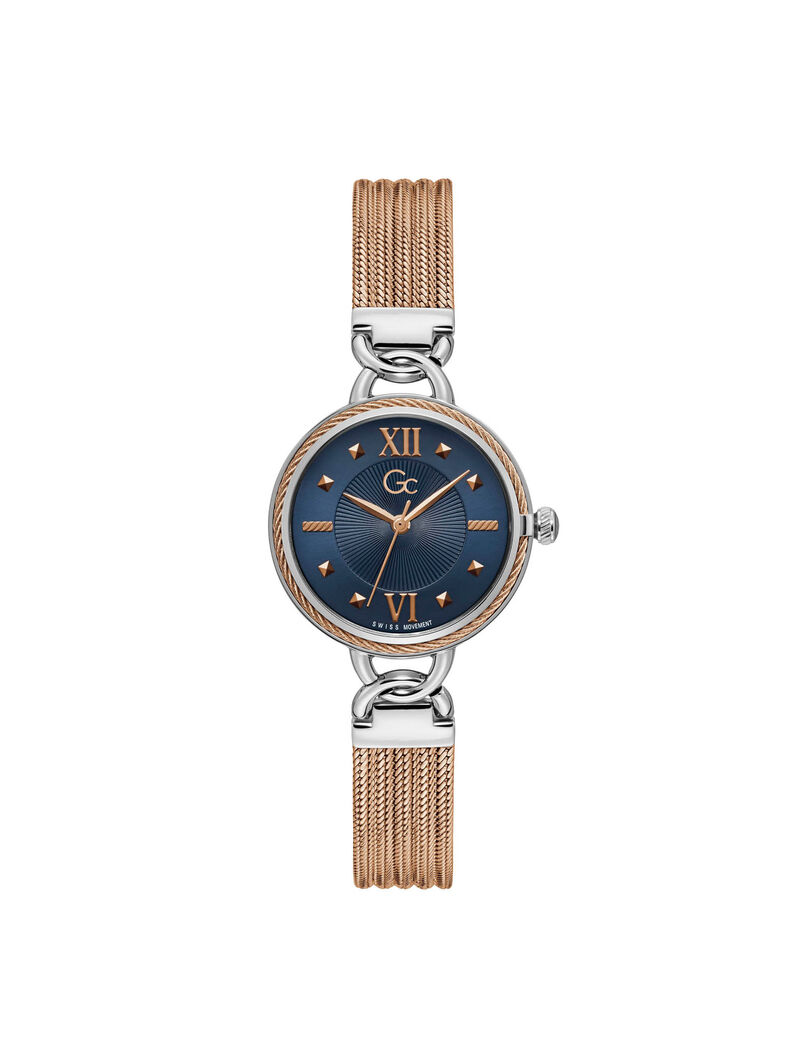 Gc Silver And Rose Ladies Watch