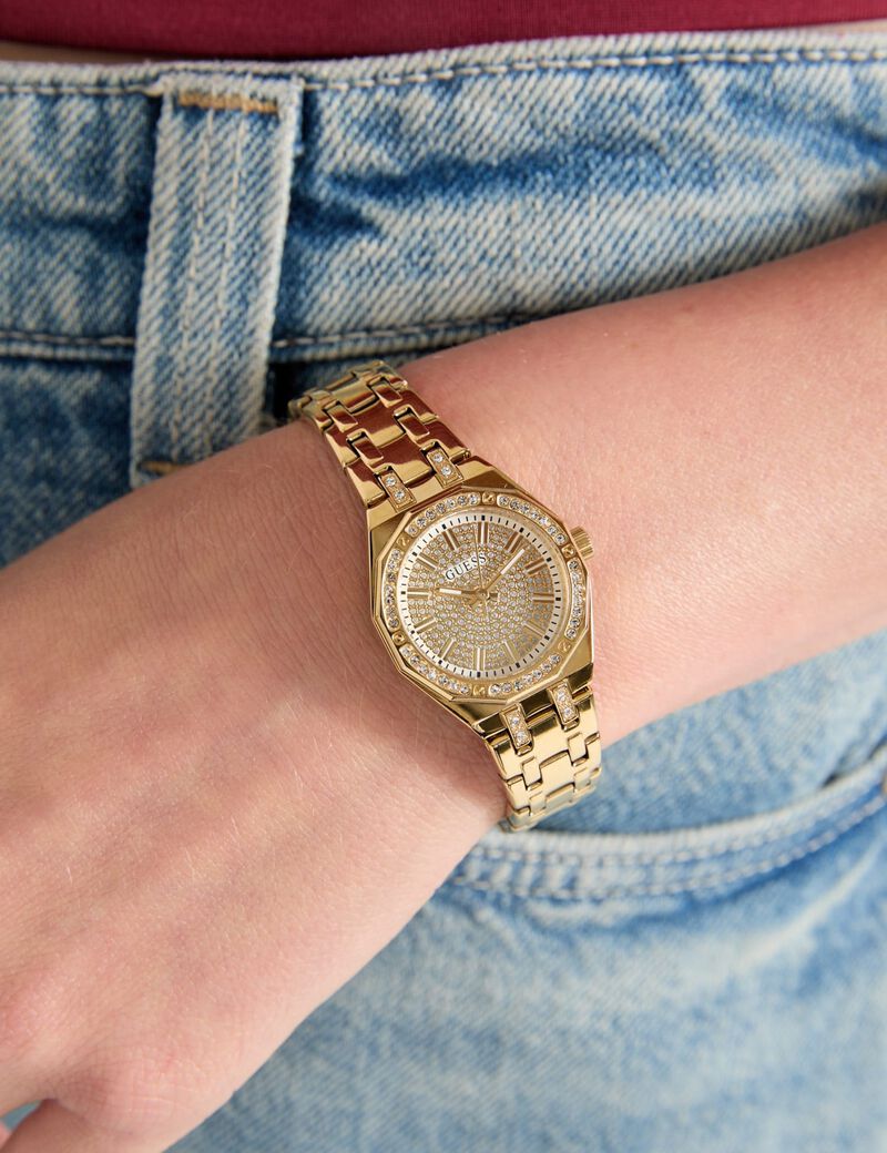 Ladies Gold Tone Analog Watch