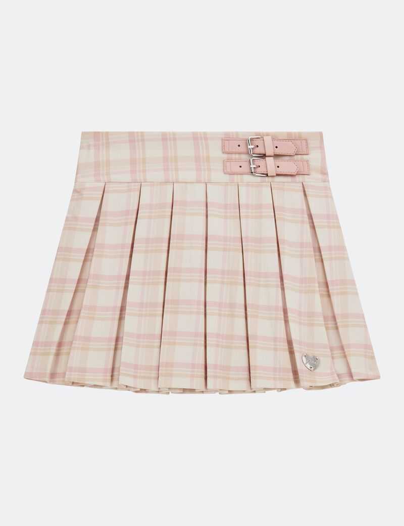 Pleated mini skirt