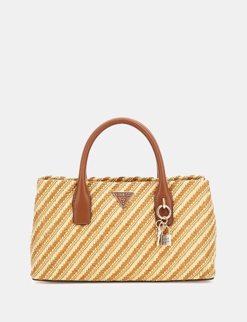 Simona raffia handbag