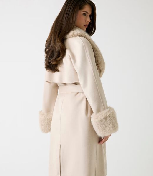 Marciano long wool-blend coat
