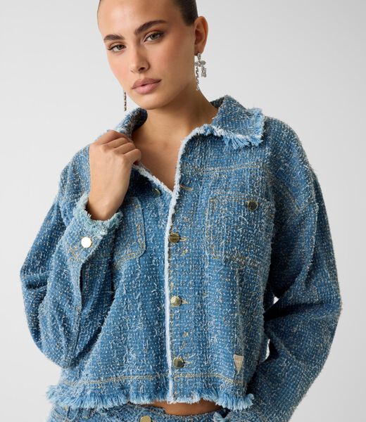 Denim tweed jacket