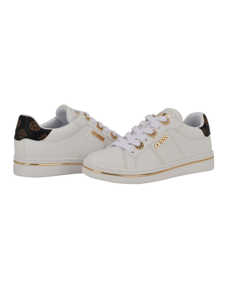 Stew Lace Up Low Profile Logo Detailed Sneaker