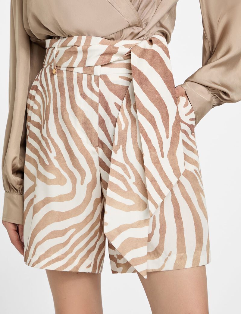 Marciano animal-print shorts