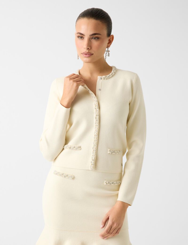 guess beads cardigan