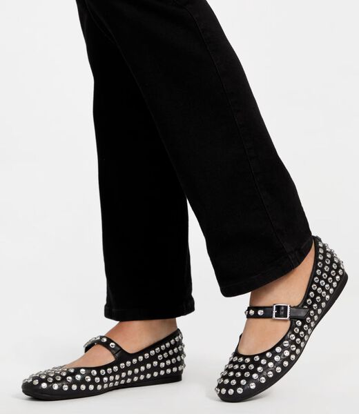 Embellished Mary Jane Ballet Flats
