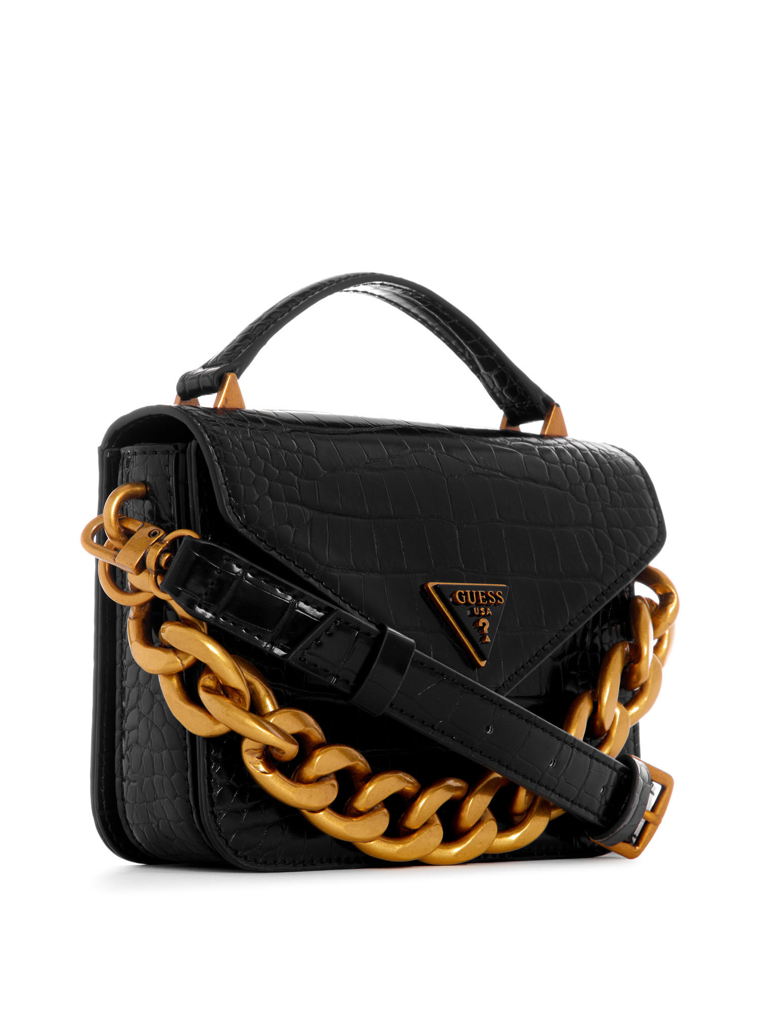Shop GUESS Online Retour Mini Top Handle Flap
