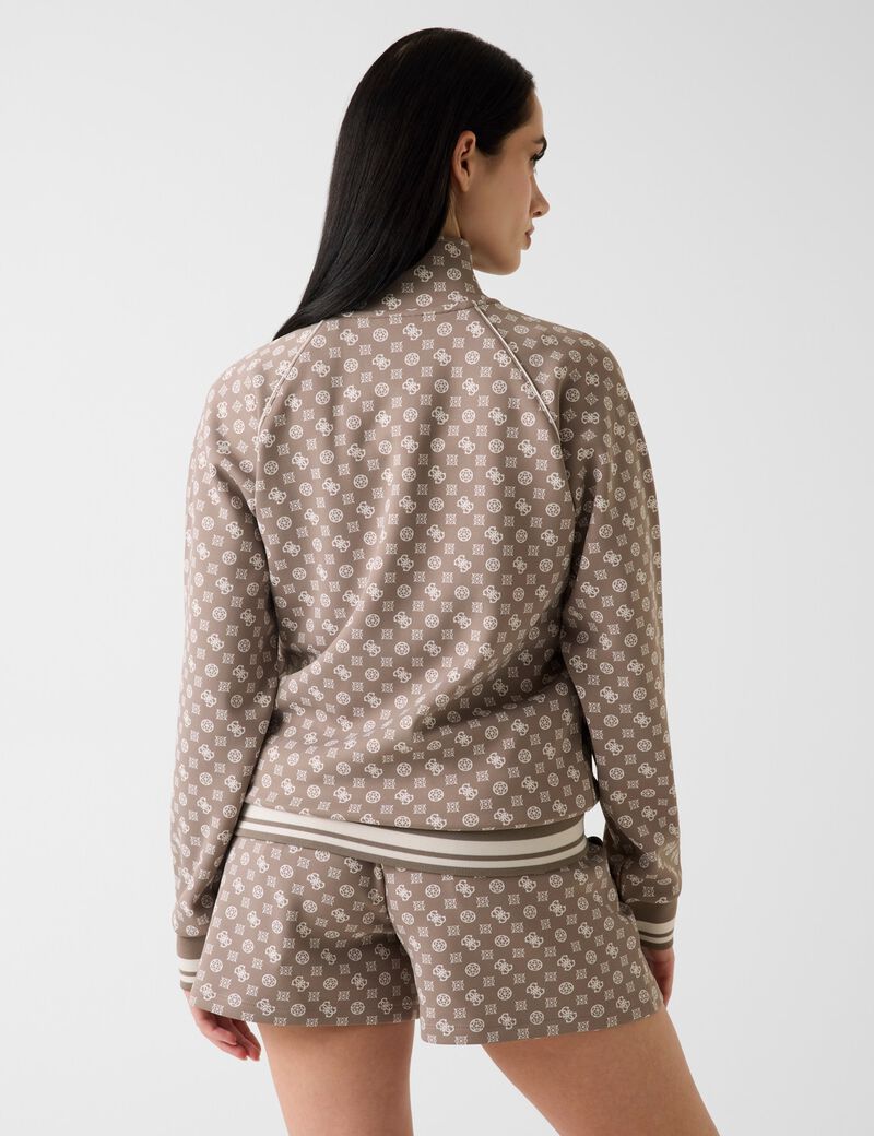 Full zip scuba sweatshirt
