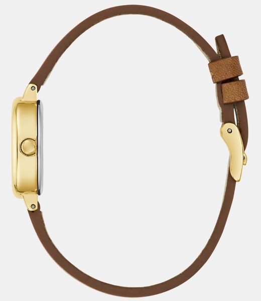 Ladies Brown Gold Tone Analog Watch