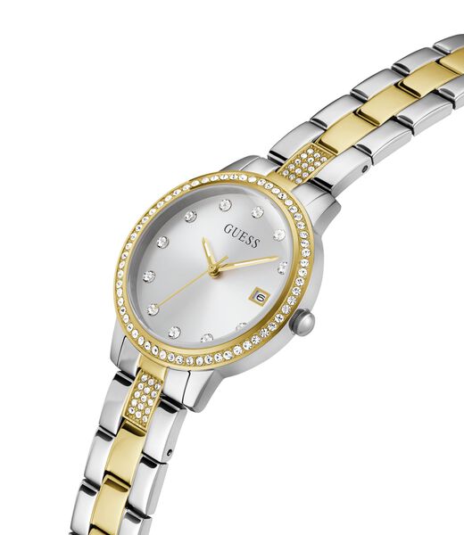 Analogue watch with crystal appliqu&eacute; detailing