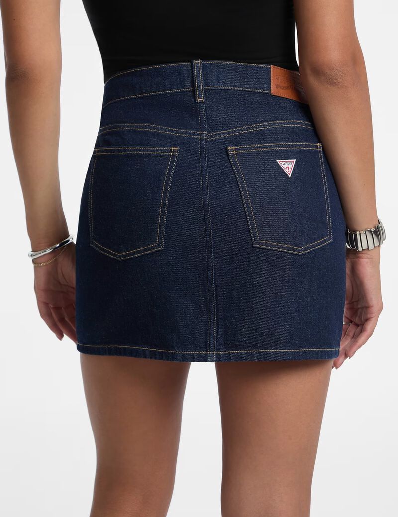 Denim mini skirt