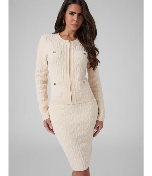guess marciano zipped cardigan