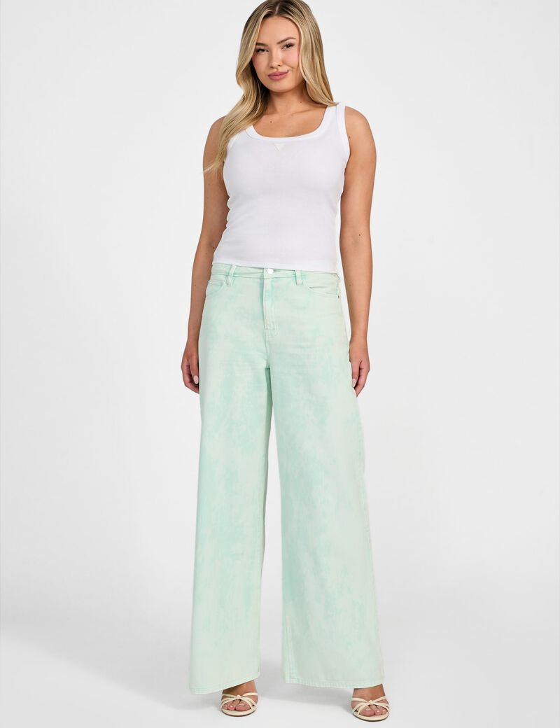 Bellflower wide-leg twill pants
