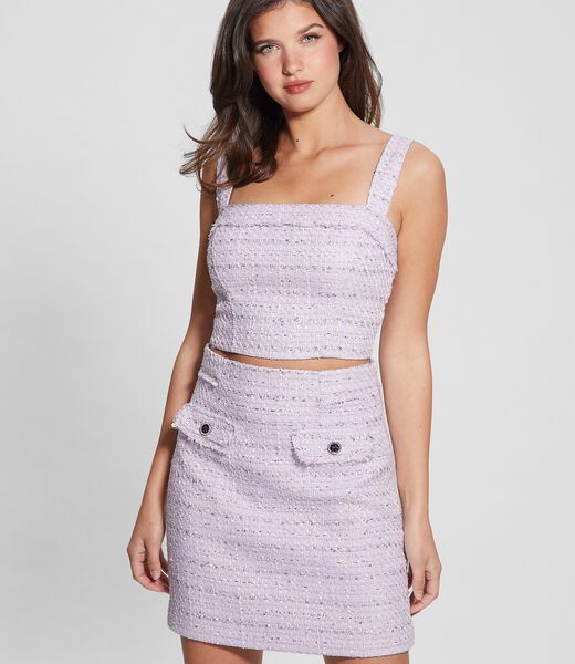Tweed Bustier Top