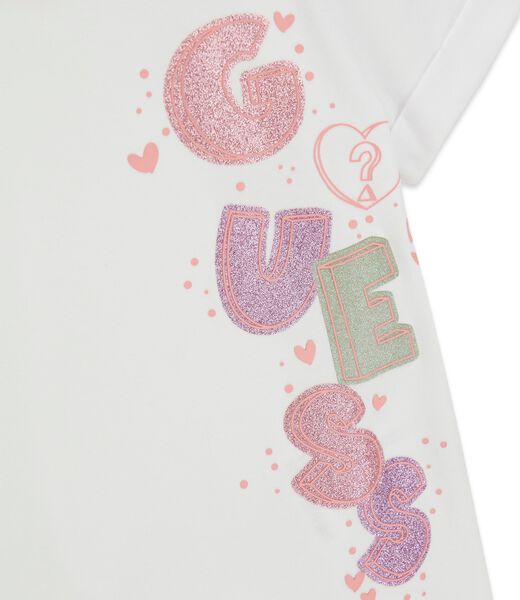 guess high low ss t shirt