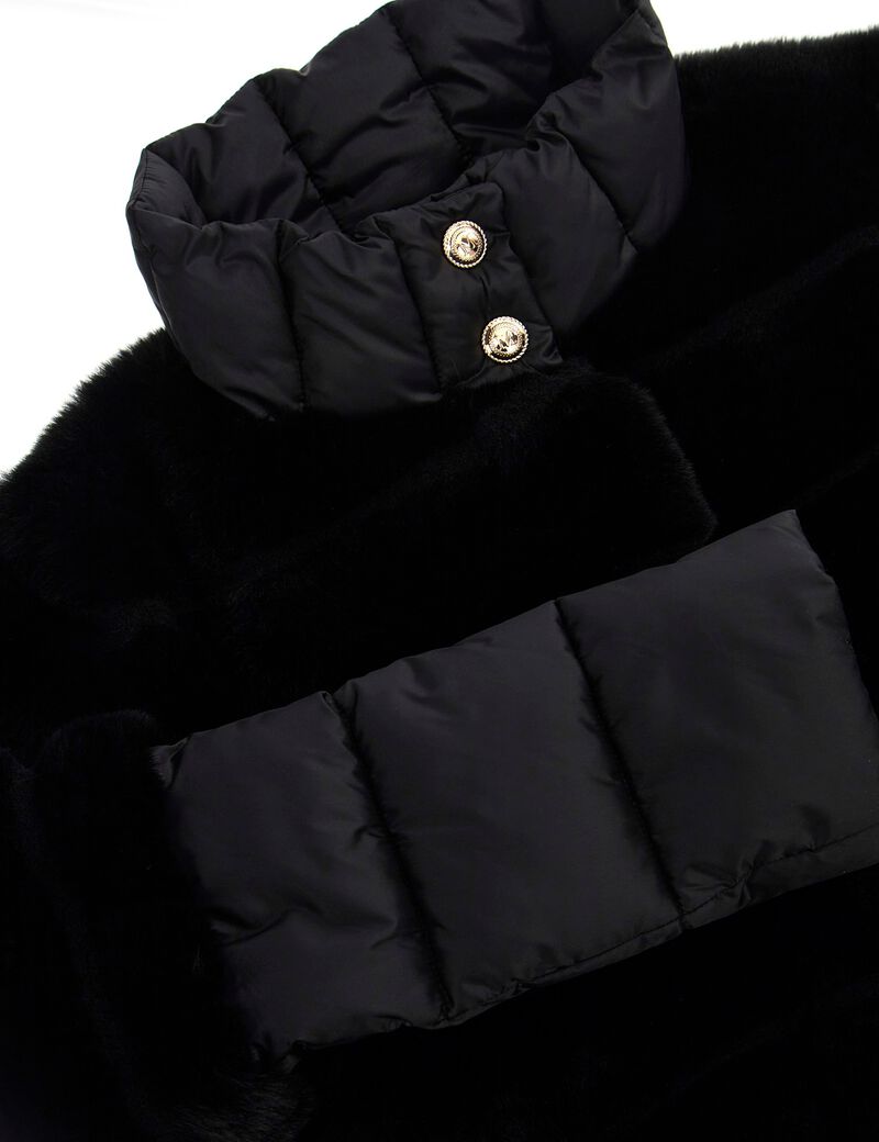 Marciano Faux Fur Inserts Puffer