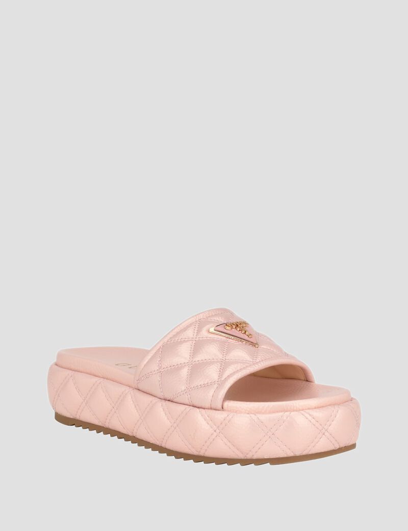 Longo Quilted Flatform Slides