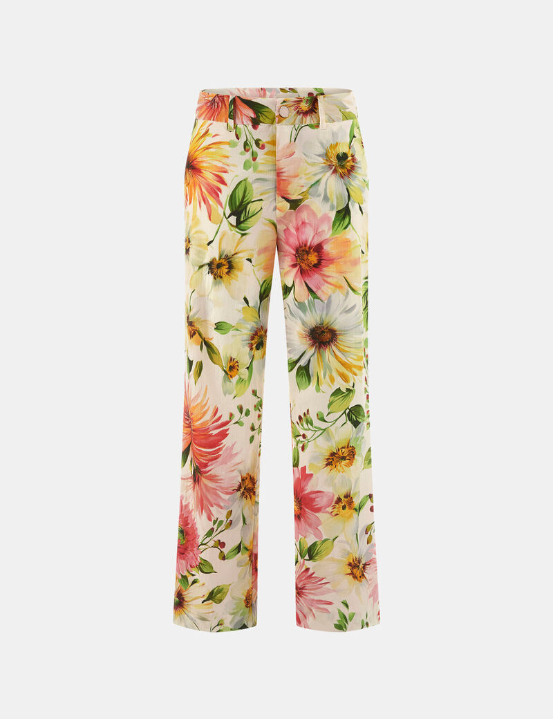 Floral print pants