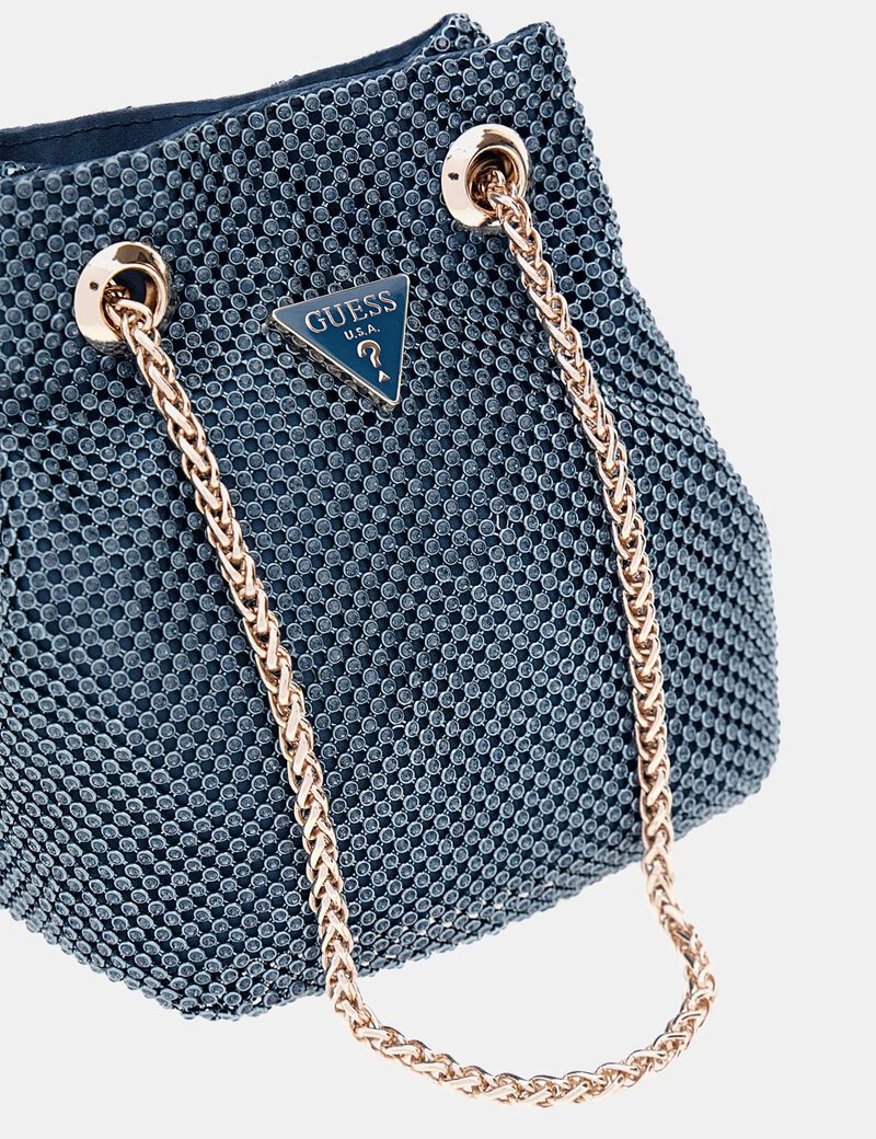 Zalina rhinestone mini bucket bag