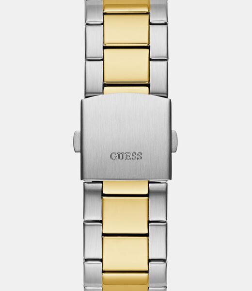 Mens 2-Tone Silver Tone Multi-function Watch